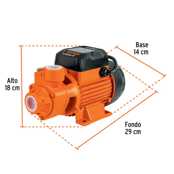 Bomba eléctrica periférica para agua 3/4 HP, Truper Expert - Image 3