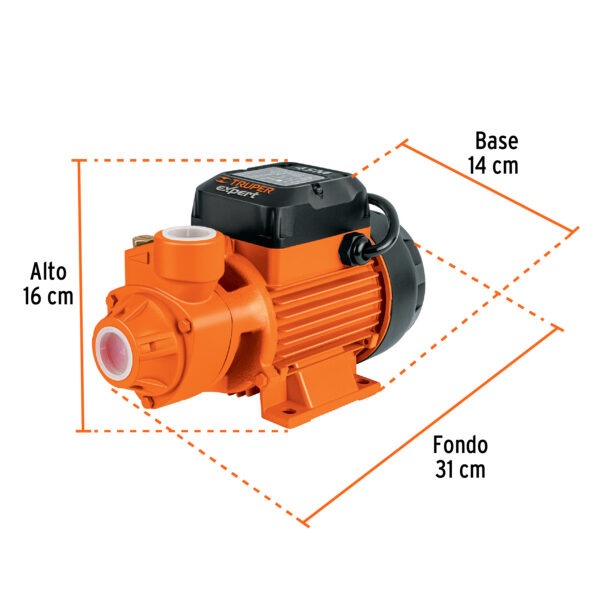 Bomba eléctrica periférica para agua 1 HP, Truper Expert - Image 4