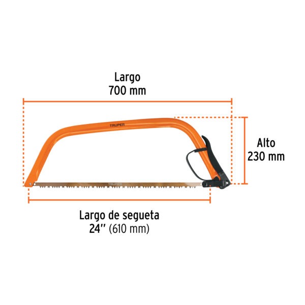 Arco jardinero tubular de 24, Truper - Image 4