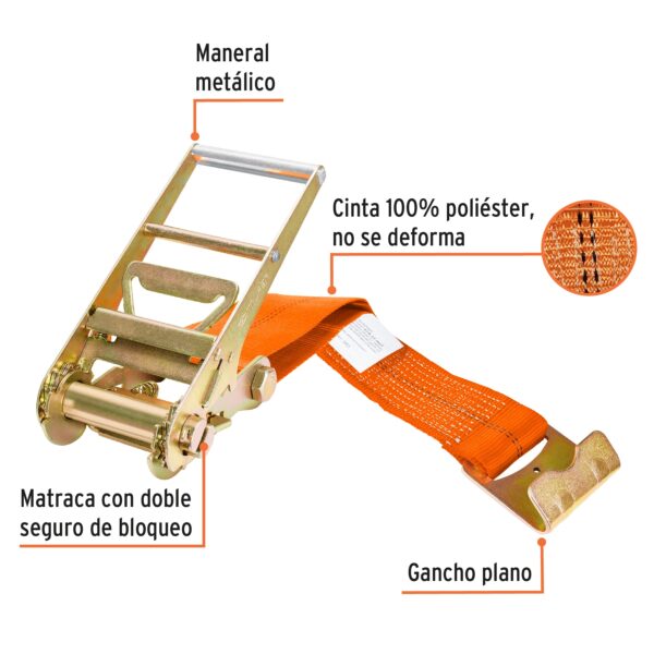 Sujetador con Matraca Truper 9 m , 2000 Kg - Image 3