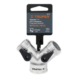 Conector Y 3/4 metálico para manguera, Truper