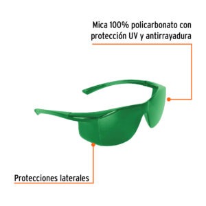 Lentes De Seguridad Verdes Ultralite Truper
