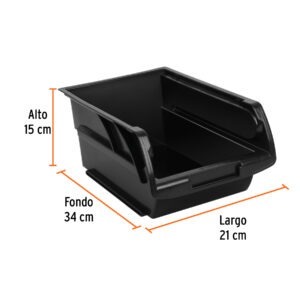 Gaveta apilable de plástico, 34 x 21 x 15 cm, Truper