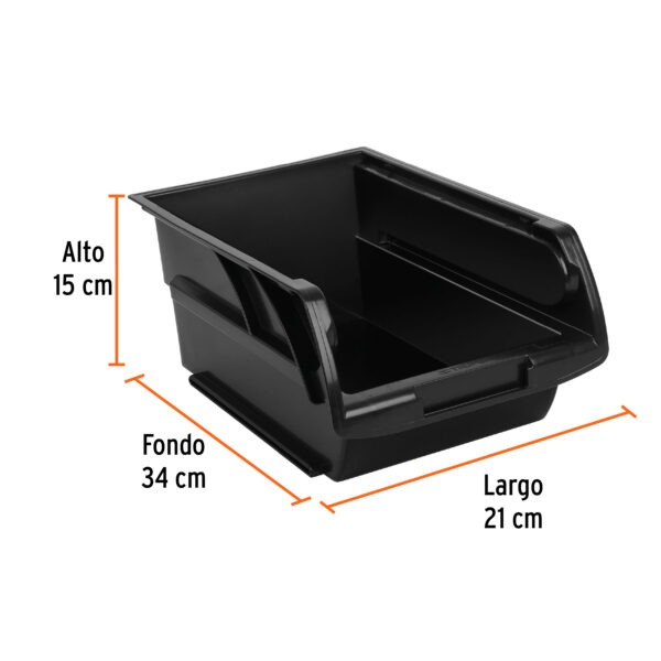 Gaveta apilable de plástico, 34 x 21 x 15 cm, Truper