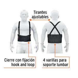 Faja lumbar, talla CH, Truper
