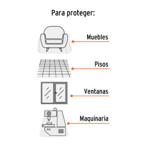 Plastico Protector 15m Uso Ligero