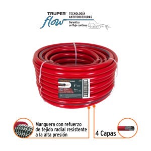 Manguera 1 4 capas en rollo de 50 m, Truper