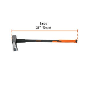 Hacha para rajar madera 8 lbs, mango fibra de vidrio 36