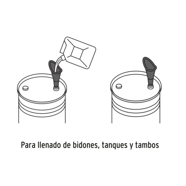 Embudo plástico 2.5