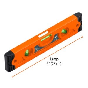 Nivel torpedo de 9 magnético cuerpo de ABS, Truper