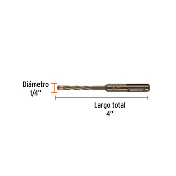 Broca SDS Plus 1/4 x 4, Truper