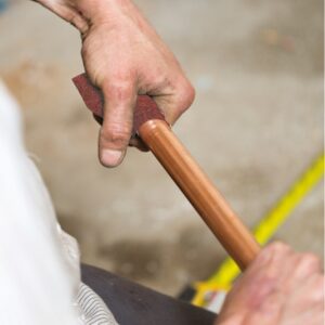 Rollo de 45 m de lija para plomero grano 120 ancho 1-1/2