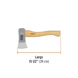 Hacha cazadora 1-3/4 lb, mango hickory 18, Truper