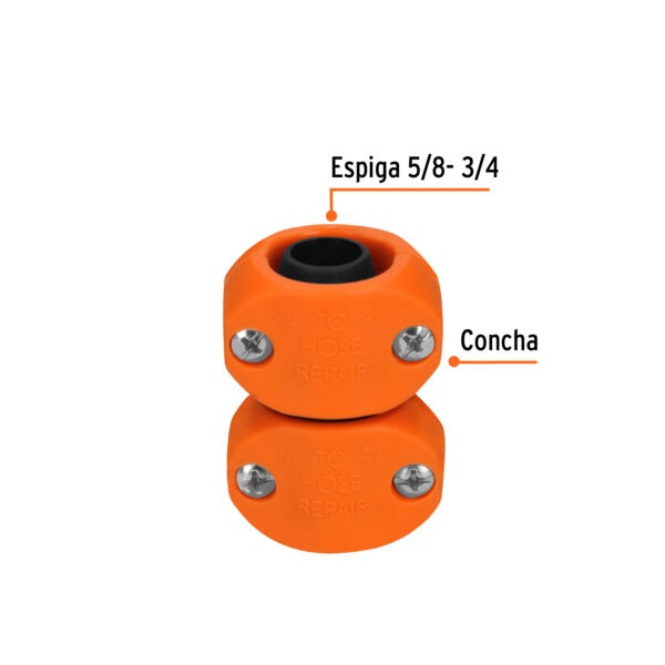 Reparador 5/8-3/4 de ABS para manguera, Truper