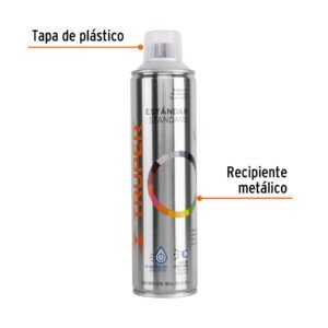 Pintura en aerosol, transparente mate, Truper