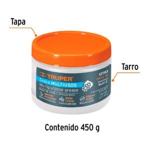 Grasa de jabón base litio para chasis, 450 g, Truper