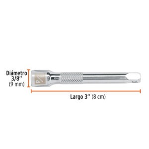 Extensión de 3 para matraca, para dados cuadro 1/4
