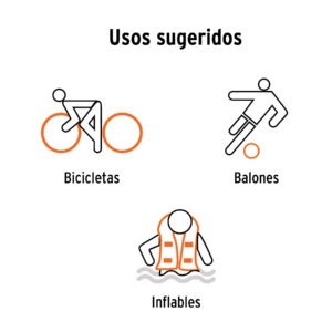 Mini bomba manual para bicicleta, 60 PSI
