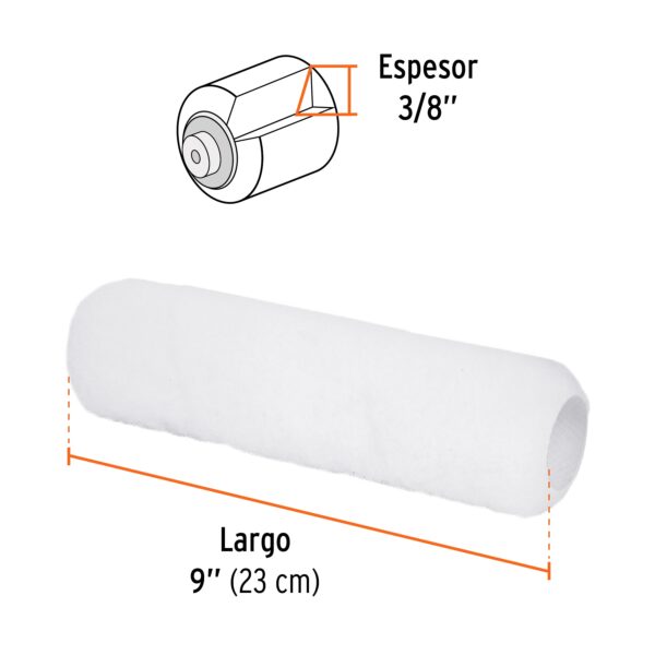 Repuesto Para Rodillo, Lro/9, Epr/3/8, L Truper.