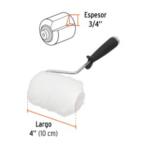 Mini rodillo para pintar 4 x 3/4 de poliéster, Truper