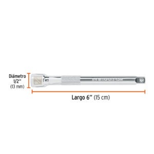 Extensión de 6 para matraca, cuadro 3/8, Truper