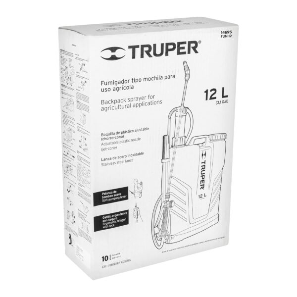 Fumigador de mochila, 12 lts