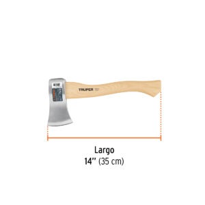 Hacha cazadora 1-1/4 lb, mango hickory 14, Truper