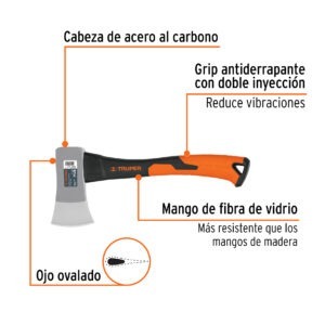 Hacha Cazadora 1-1/4 Fibra De Vidrio