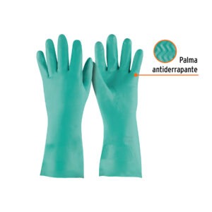 Guantes de nitrilo verde, multiusos, grandes, Truper