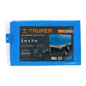 Lona azul reforzada de 3 x 3 m, Trupe