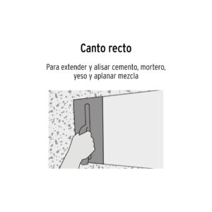 Llana canto recto 11, 10 remaches, mango de madera, Truper