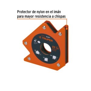 Escuadra magnética 4 para soldar, capacidad 23 kg, Truper