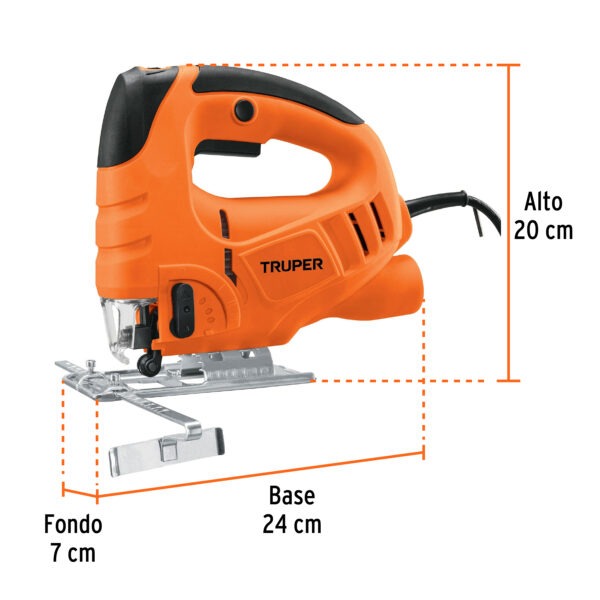 Sierra caladora 550 W 5A velocidad variable, profesional