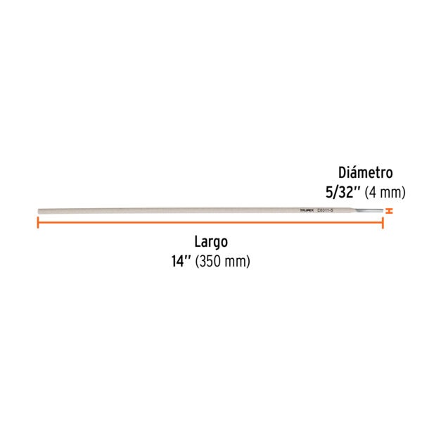 Electrodo 6011 de 5/32, bolsa de 1 kg