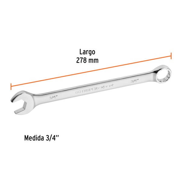 Llave combinada extralarga 3/4 x 278 mm de largo, Expert