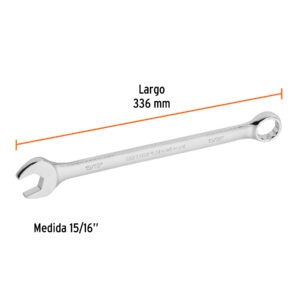 Llave combinada extralarga 15/16 x 336 mm de largo, Expert