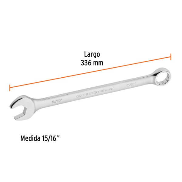 Llave combinada extralarga 15/16 x 336 mm de largo, Expert
