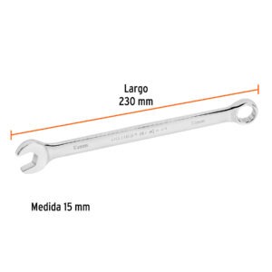 Llave combinada extralarga 15 mm x 230 mm de largo, Expert