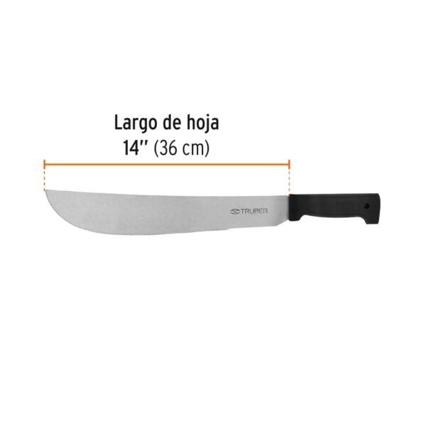 Machete,Estándar, Cacha Negra 14,Truper