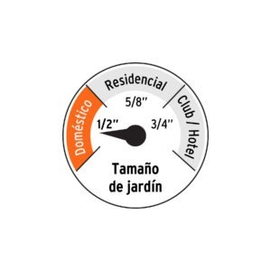 Manguera 1/2reforzada 3 capas 15 m conexiones plásticas