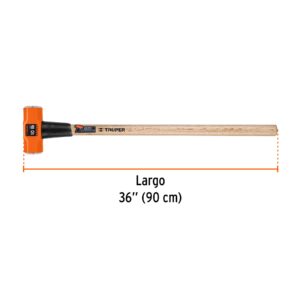 Marro octagonal 10 lb, mango de madera 36, Truper