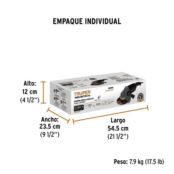 Esmeriladora angular 9, 2,350 W