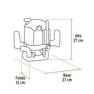 Router 1200 W 1-3/4 HP, industrial, Truper