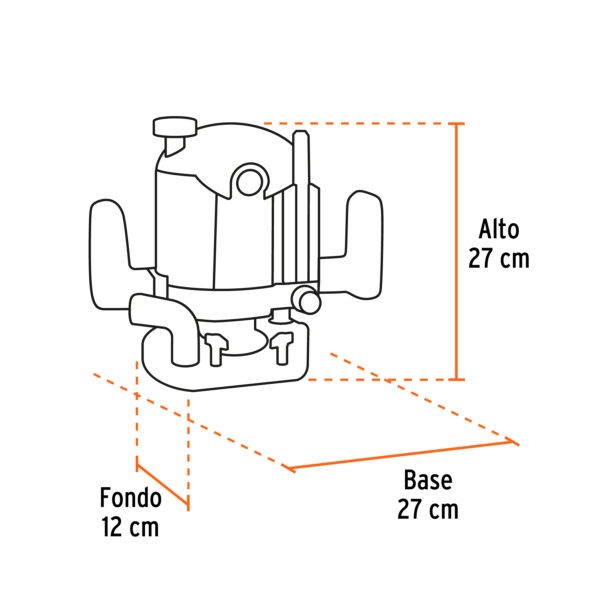 Router 1200 W 1-3/4 HP, industrial, Truper