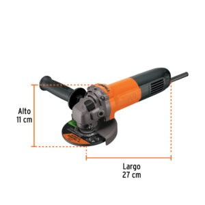 Esmeriladora angular 4-1/2 800 W, profesional, Truper