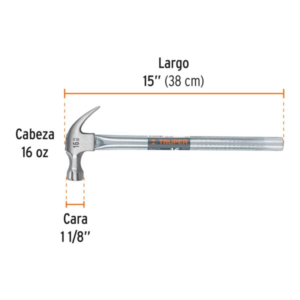 Martillo Uña Curva 16Oz
