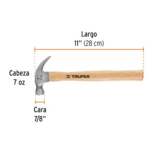 Martillo Pulido,Uña Curva 7oz.