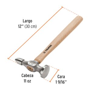 Martillo desabollador 11 oz fino, mango 12, Truper