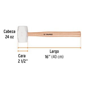 Mazo de hule 24 oz, Truper