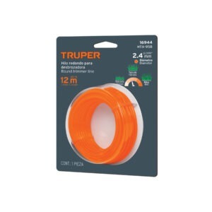 Rollo de hilo para desbrozadora, 2.4 mm x 12 m, Truper